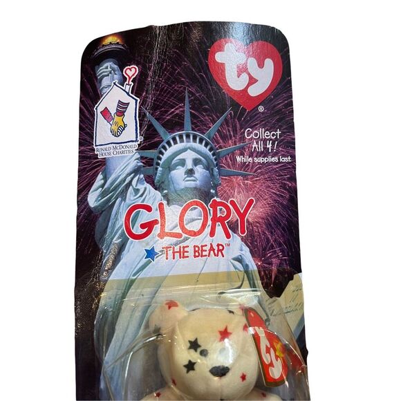 Ty Beanie Babies Glory The Bear Plush Toy Errors Rare - Picture 3 of 6